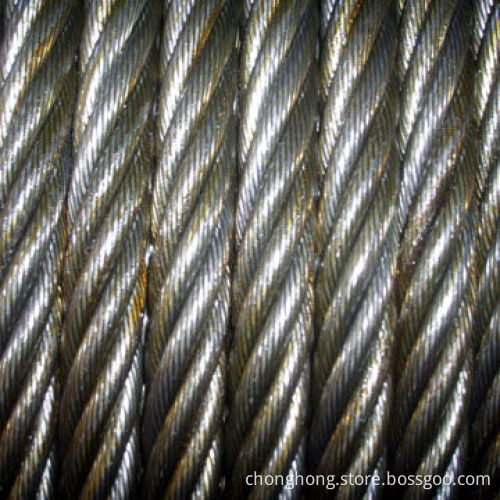 Galvanized Steel Wire Rope for Deep Drilling Equipment, with 1570 to 1870N/mm² Tensile Strength
